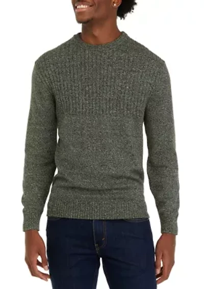 Men's Marled Crew Neck Sweater