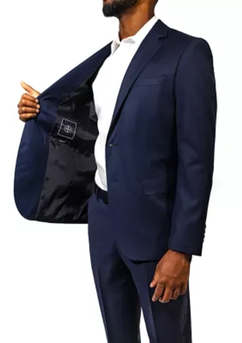 Men's Navy Wool Suit Jacket