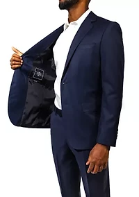 Men's Navy Wool Suit Jacket
