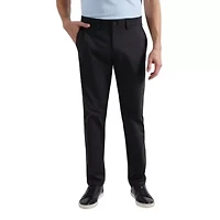 Men's Sport Travel Performance Straight Fit Flat Front Pant