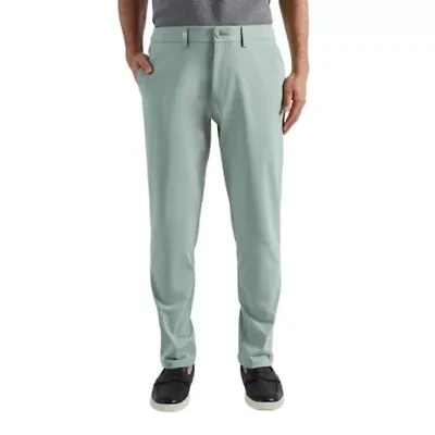 Men's Sport Travel Performance Straight Fit Flat Front Pant