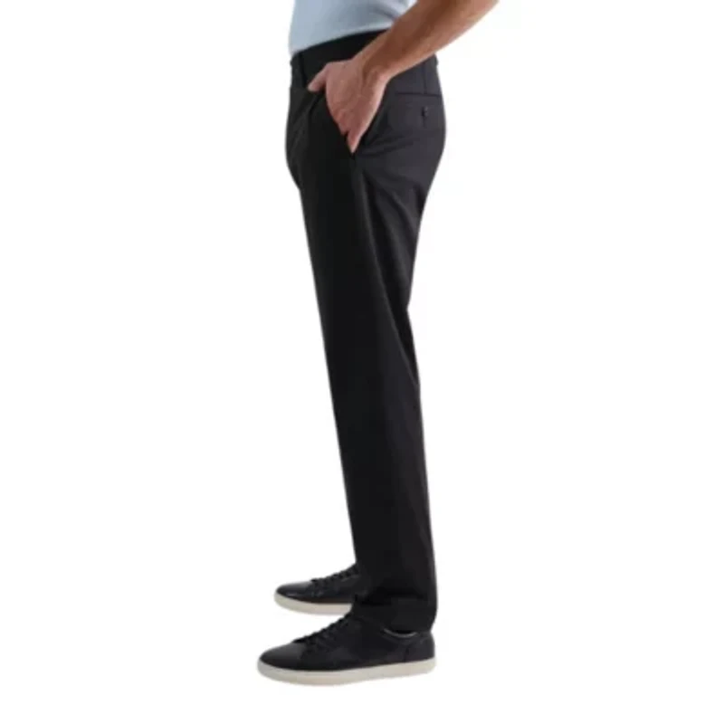 Men's Sport Travel Performance Straight Fit Flat Front Pant