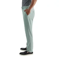 Men's Sport Travel Performance Straight Fit Flat Front Pant