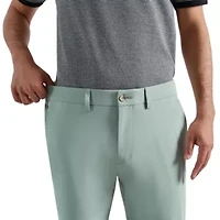 Men's Sport Travel Performance Straight Fit Flat Front Pant