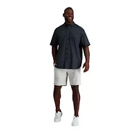 Big & Tall Haggar® Men's Short Sleeve Button-Down Linen Shirt