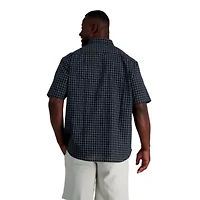 Big & Tall Haggar® Men's Short Sleeve Button-Down Linen Shirt