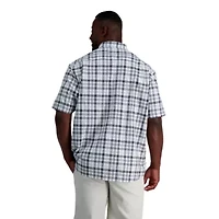 Big & Tall Haggar�� Men's Short Sleeve Button-Down Linen Shirt