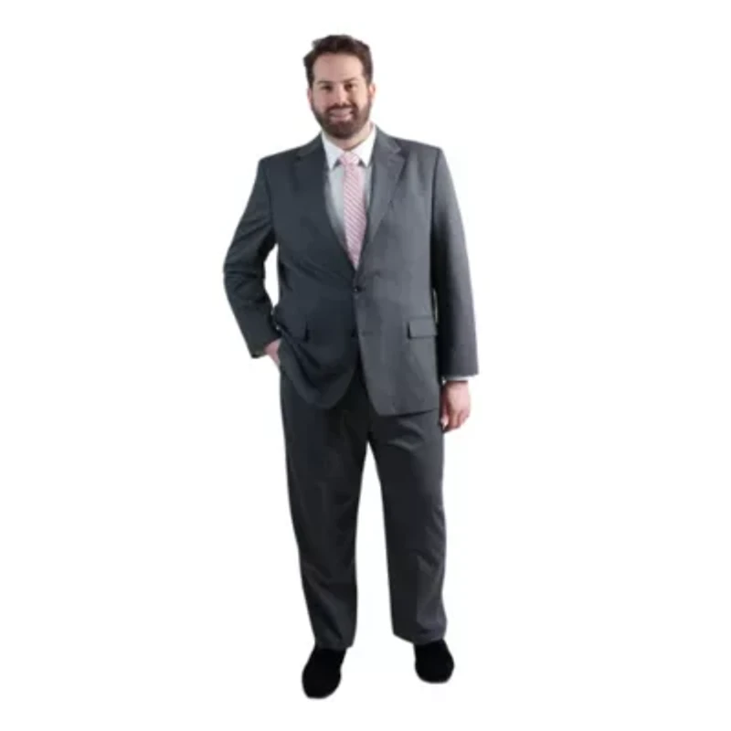 Big & Tall J.M. Haggar™ Diamond Weave Tailored Fit  Suit Separates Jacket
