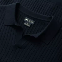 Big & Tall Haggar® Men's Johnny Collar Slim Fit Ribbed Sweater