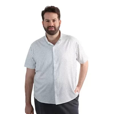 Big & Tall Haggar® Men's Short Sleeve Performance Button-Down Shirt