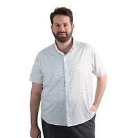Big & Tall Haggar® Men's Short Sleeve Performance Button-Down Shirt