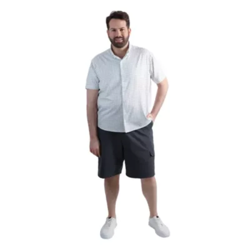 Big & Tall Haggar® Men's Short Sleeve Performance Button-Down Shirt