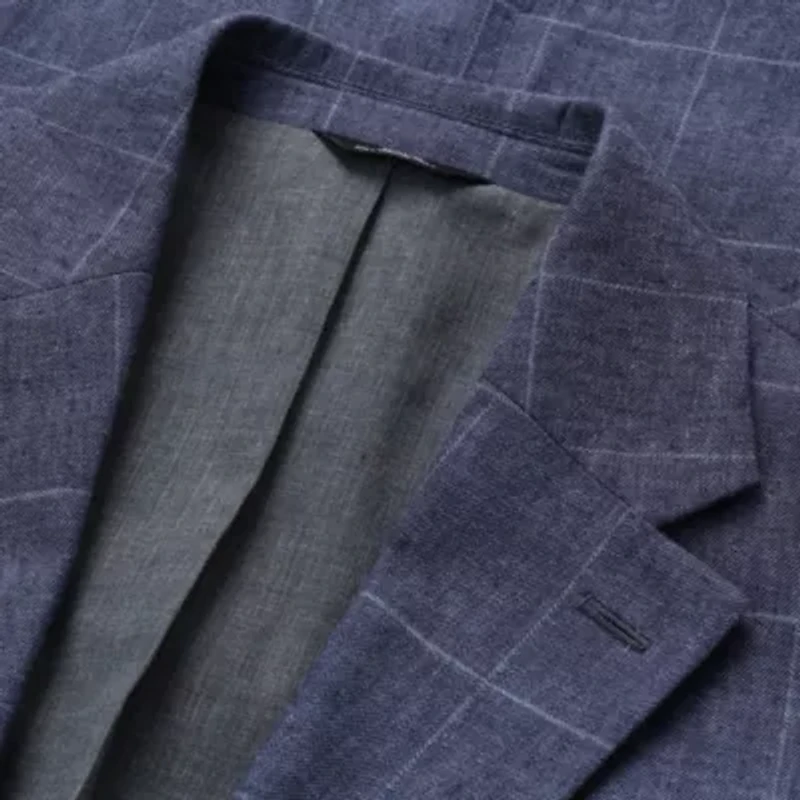 Big & Tall J.M. Haggar™ Plaid Windowpane Tailored Fit Sport Coat
