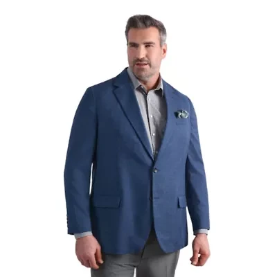 Big & Tall J.M. Haggar™ Mini Dobby Tailored Fit Sport Coat