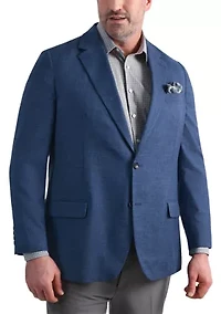 Big & Tall J.M. Haggar™ Mini Dobby Tailored Fit Sport Coat