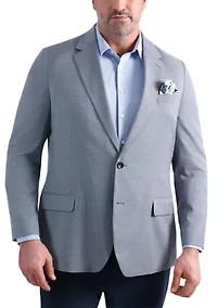 Big & Tall J.M. Haggar™ Mini Dobby Tailored Fit Sport Coat