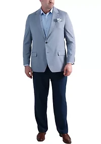 Big & Tall J.M. Haggar™ Mini Dobby Tailored Fit Sport Coat