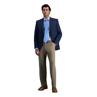 Premium Comfort Melange Broken Twill Straight Fit Dress Pant