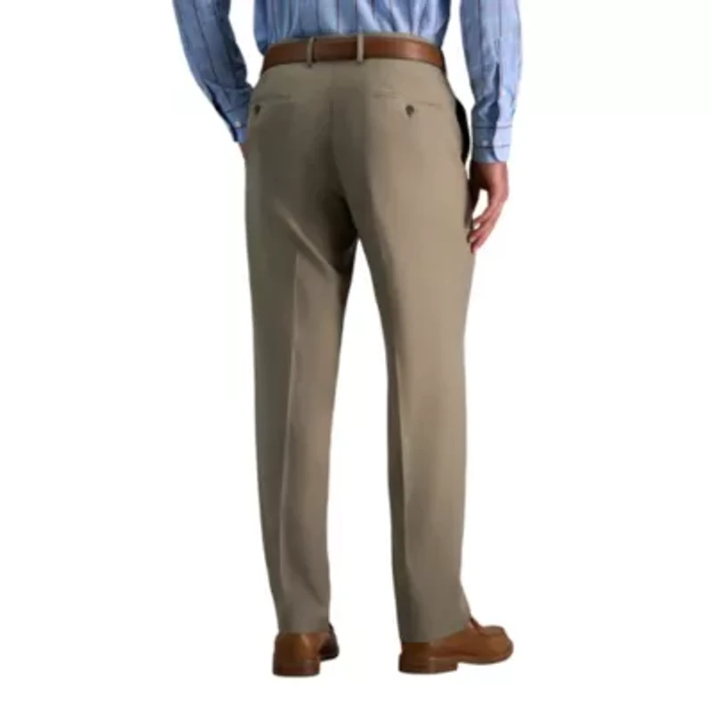 Premium Comfort Melange Broken Twill Straight Fit Dress Pant