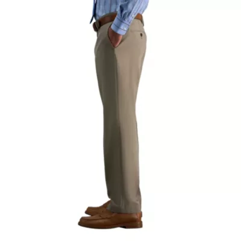 Premium Comfort Melange Broken Twill Straight Fit Dress Pant