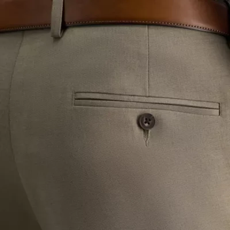Premium Comfort Melange Broken Twill Straight Fit Dress Pant