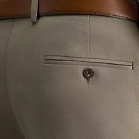 Premium Comfort Melange Broken Twill Straight Fit Dress Pant