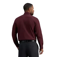 Haggar Men's Classic Fit Premium Comfort Button Down Collar Dress Shirt