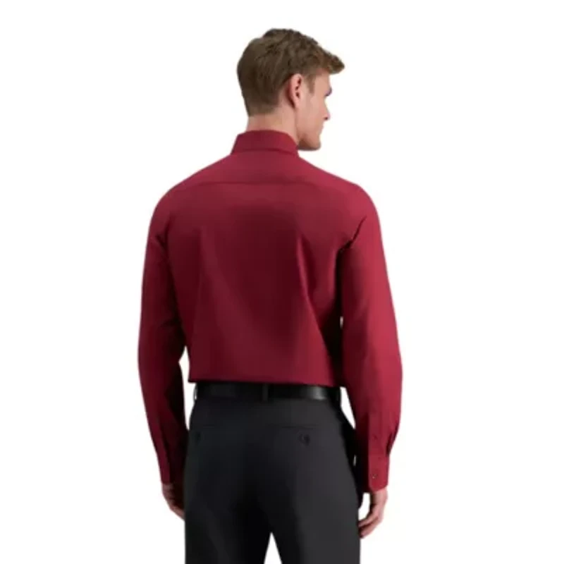 Haggar Men's Slim Fit Premium Comfort Spread Collar Dress Shirt