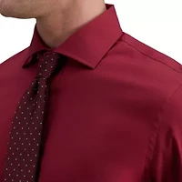 Haggar Men's Slim Fit Premium Comfort Spread Collar Dress Shirt