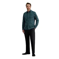 Haggar© Men's Long Sleeve Performance Plaid Button Down Shirt