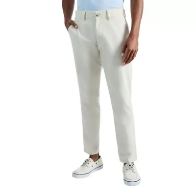Men's Comfort Luxe Straight Fit Flat Linen Front Pant