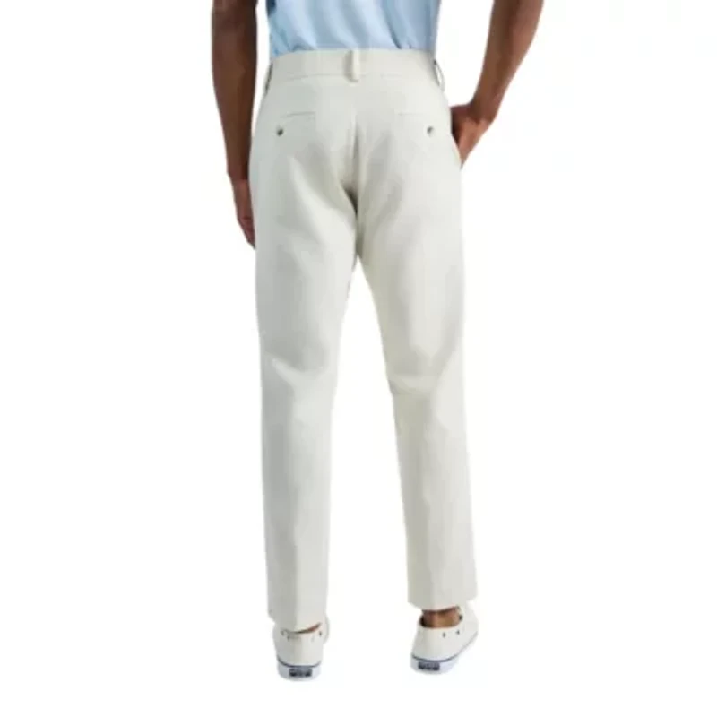 Men's Comfort Luxe Straight Fit Flat Linen Front Pant