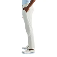 Men's Comfort Luxe Straight Fit Flat Linen Front Pant