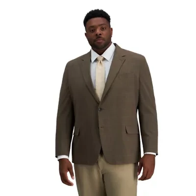 Big & Tall J.M. Haggar™ Tailored Fit Plaid Windowpane Sport Coat
