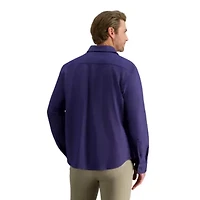 Haggar© Men's Long Sleeve Herringbone Button Down Shacket