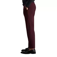 J.M. Haggar™ Men's Tailored Fit Burgundy Diamond Weave Suit Separates Pant