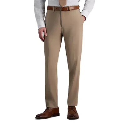 Haggar Smart Wash Men's Premium Stretch Plaid Slim Fit Flat Front Suit Separates Pant