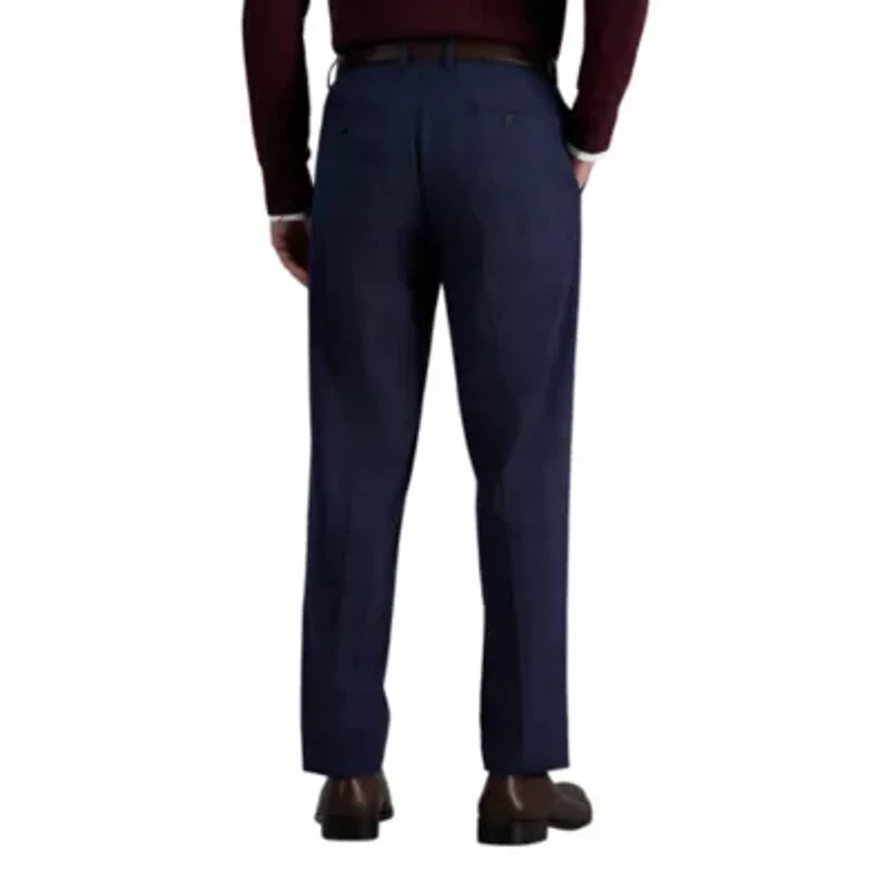 J.M. Haggar™ Slim Fit Blue Plaid Flat Front Suit Separates Pant