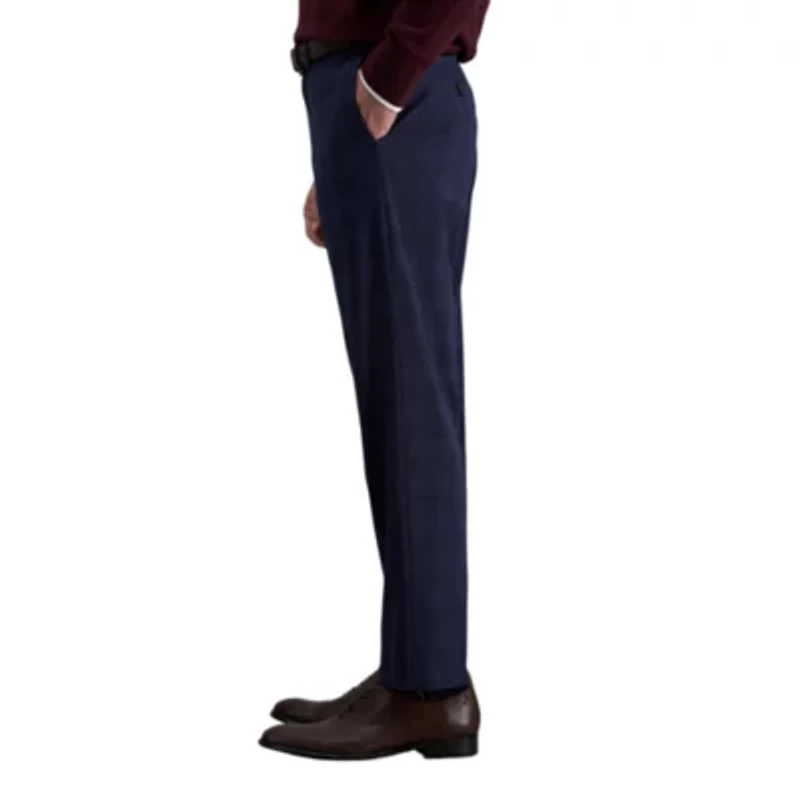 J.M. Haggar™ Slim Fit Blue Plaid Flat Front Suit Separates Pant