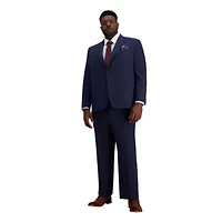 Big  & Tall J.M. Haggar™ Slim Fit Blue Plaid Suit Separate Pant
