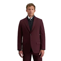 J.M. Haggar™ Men's Tailored Fit Burgundy Diamond Weave Suit Separates Jacket