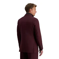 J.M. Haggar™ Men's Tailored Fit Burgundy Diamond Weave Suit Separates Jacket