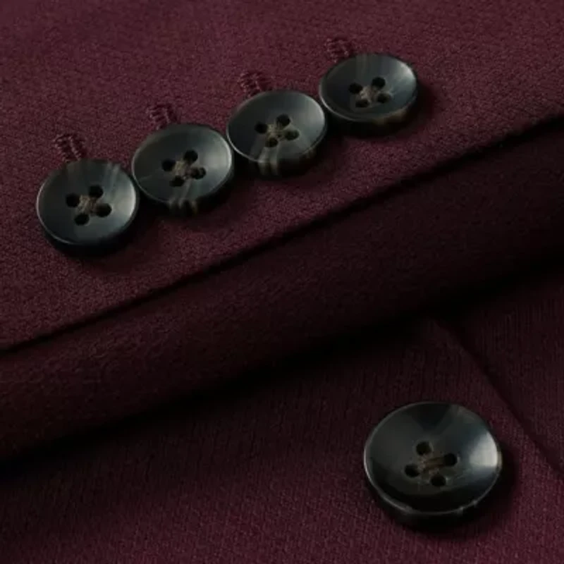 J.M. Haggar™ Men's Tailored Fit Burgundy Diamond Weave Suit Separates Jacket