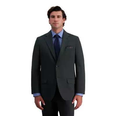 J.M. Haggar™ Men's Tailored Fit Dark Green Stretch Weave Suit Separates Jacket