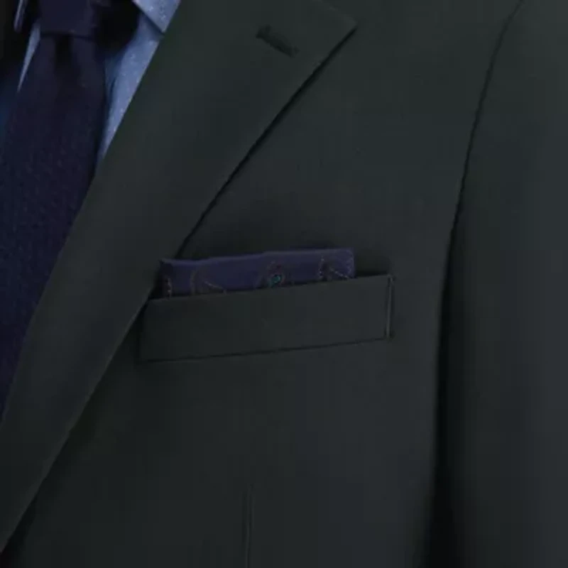 J.M. Haggar™ Men's Tailored Fit Dark Green Stretch Weave Suit Separates Jacket