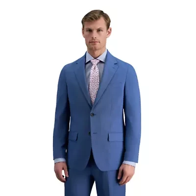 Haggar Smart Wash Men's Premium Stretch Plaid Slim Fit Suit Separates Jacket