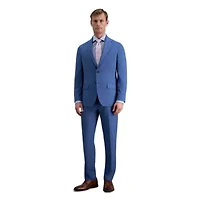Haggar Smart Wash Men's Premium Stretch Plaid Slim Fit Suit Separates Jacket