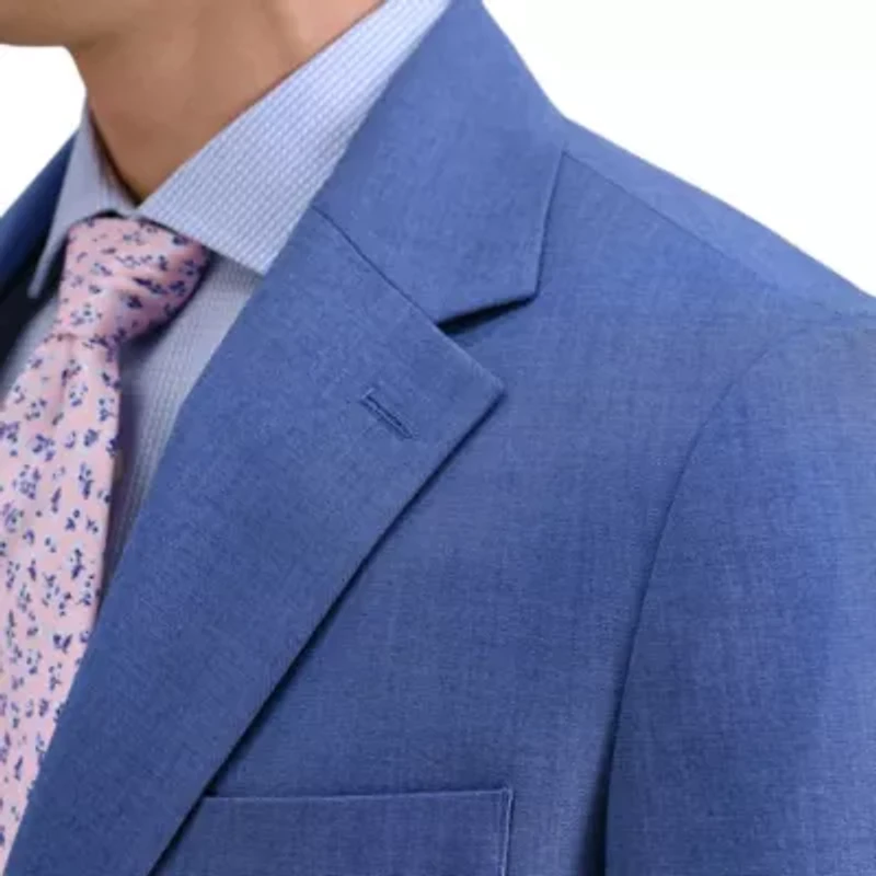 Haggar Smart Wash Men's Premium Stretch Plaid Slim Fit Suit Separates Jacket