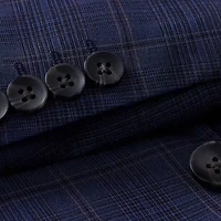 Big & Tall J.M. Haggar™ Slim Fit Blue Plaid Suit Separate Jacket