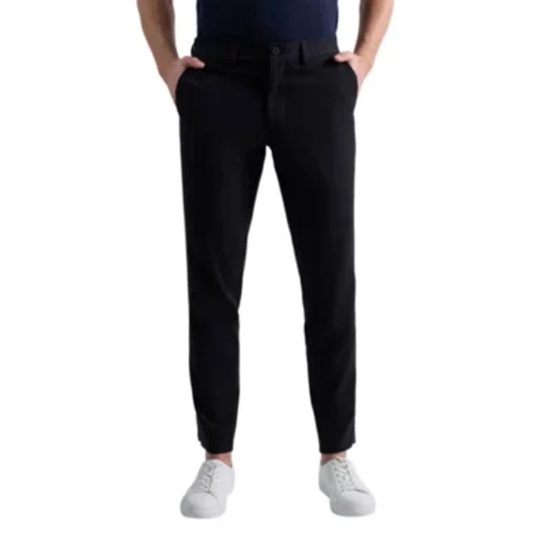 Kenneth Cole REACTION Linen Blend Slim Fit Flat Front Chino Pant